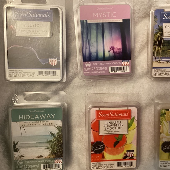 NEW LOT of 10 Assorted ScentSationals Scented Wax Cubes - Picture 2 of 9